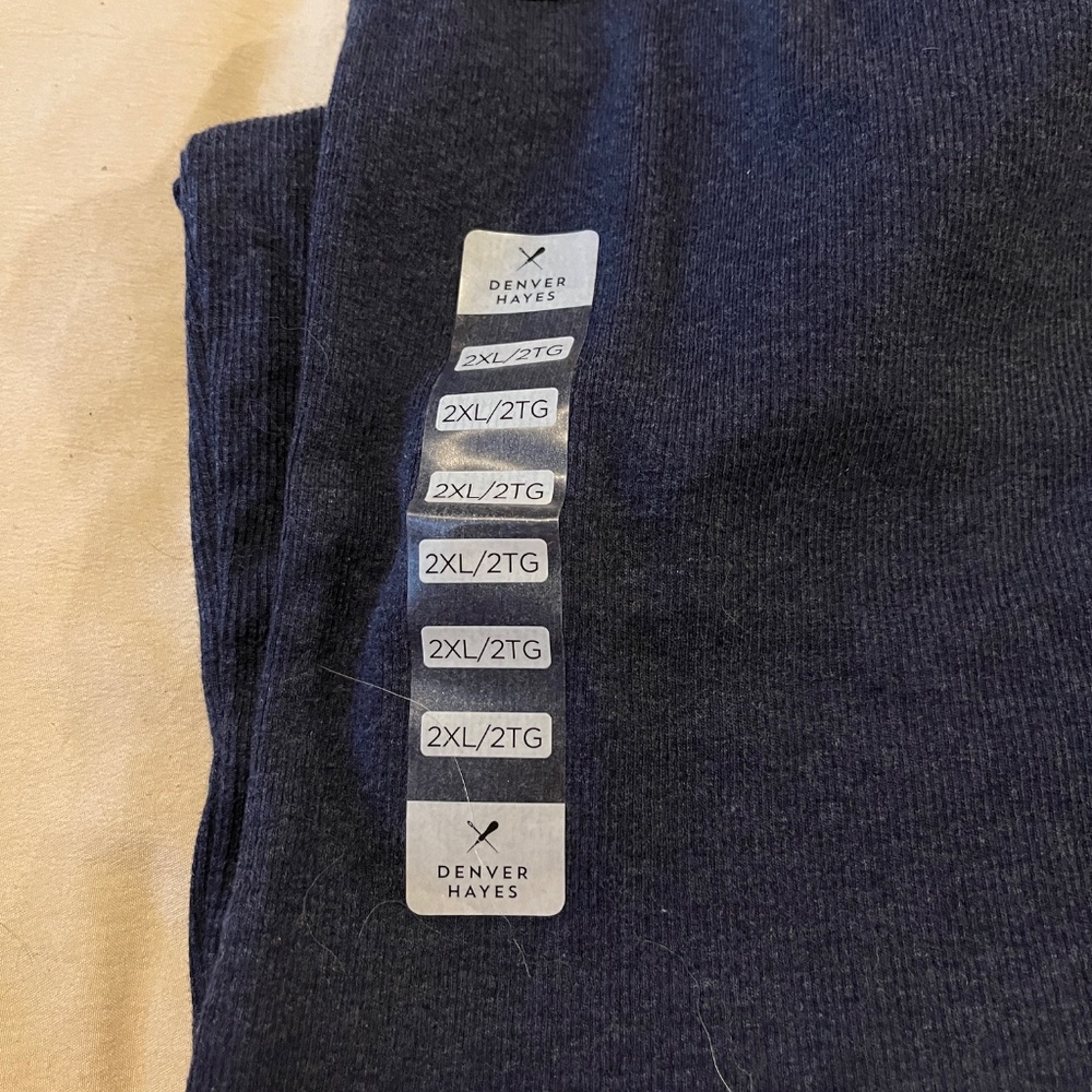 Heather Navy Tank Top NWT 2X - Picture 3 of 3